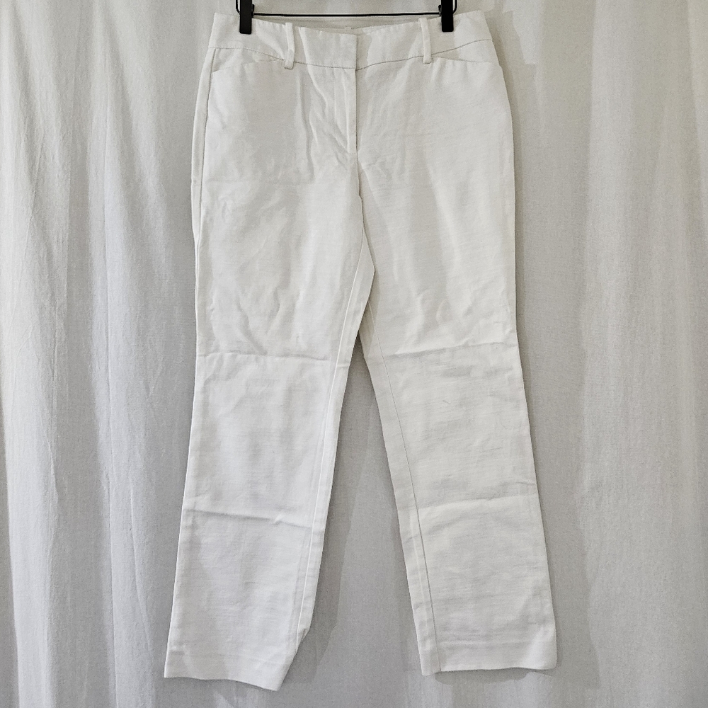 Ann Taylor Factory Curvy White Chino Pants Women’s Size 6P
